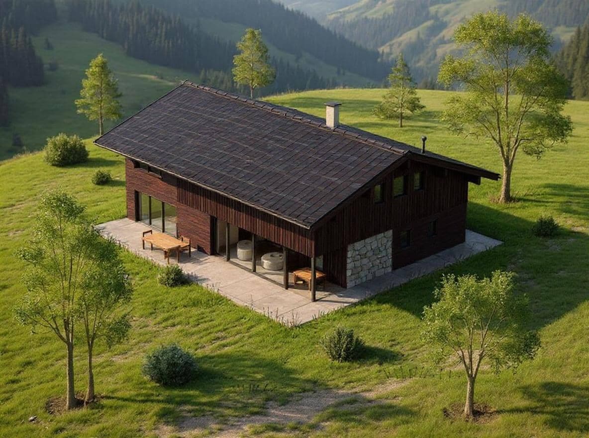 Alpines Bauernhaus render