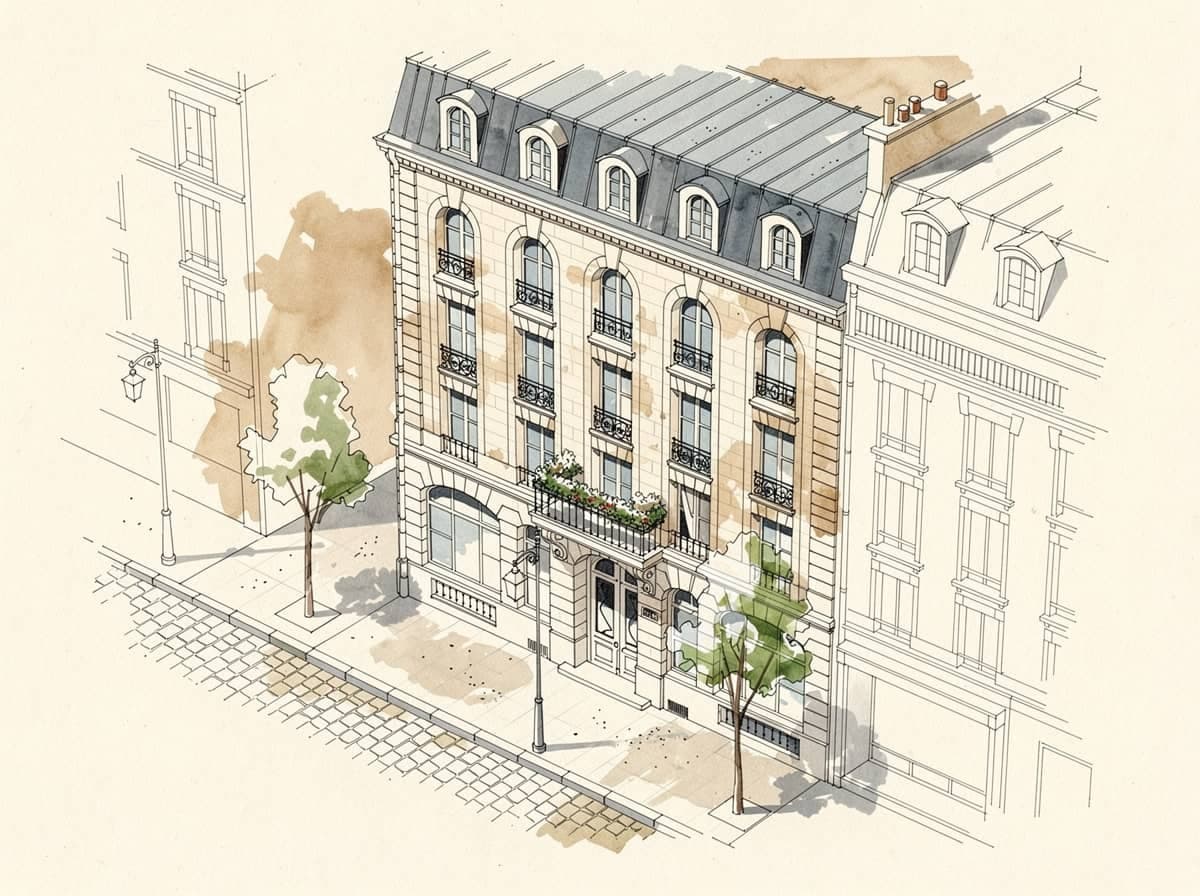 Haussmann-Stadthaus elevation