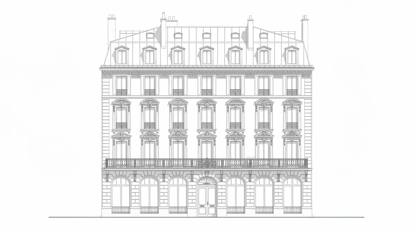 Pariser Stadthaus elevation