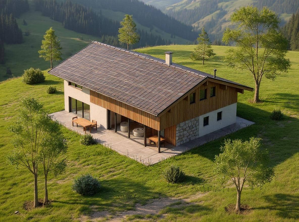 Alpiner Bauernhof render