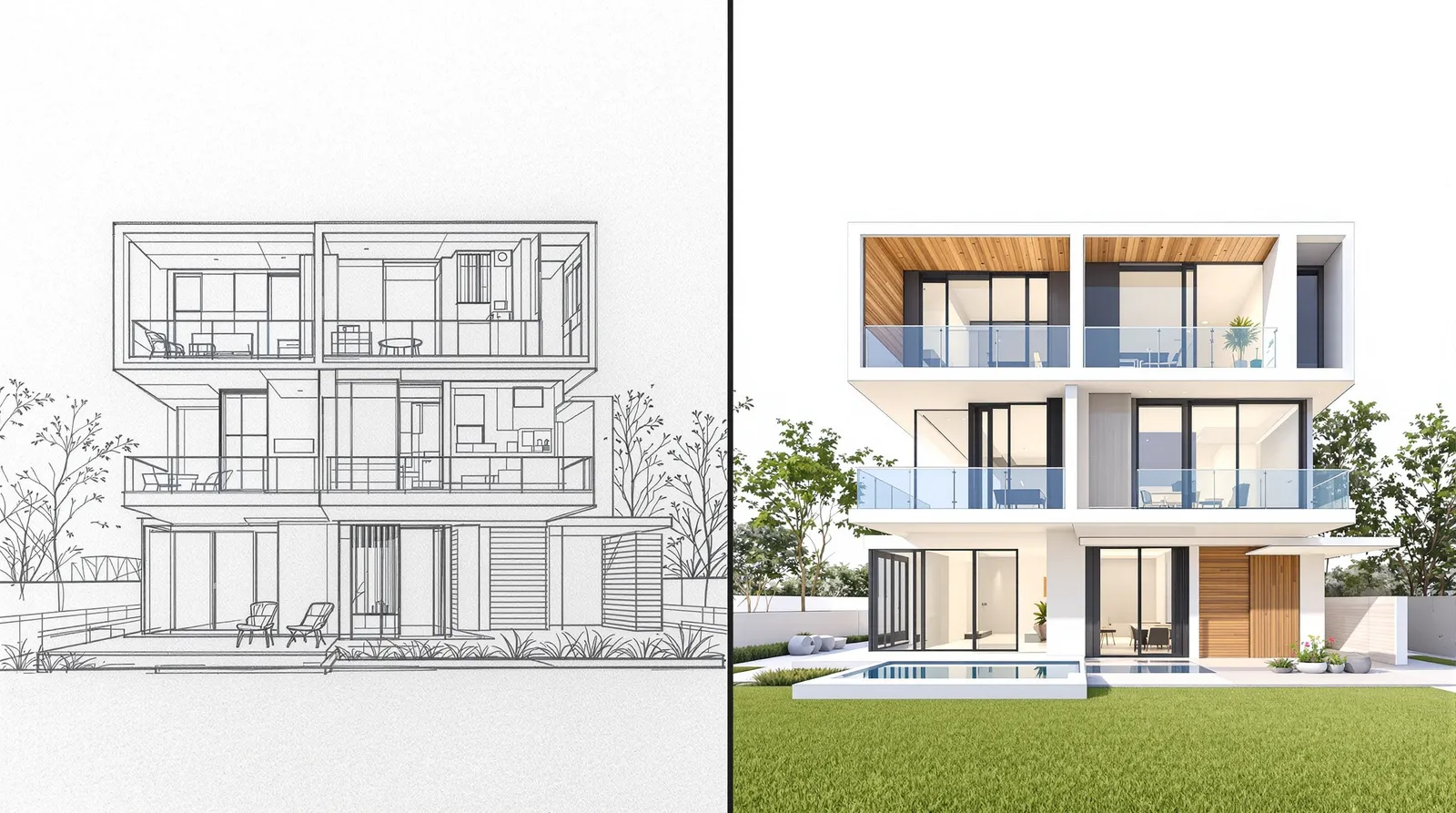 Sketch to Render AI: How Architects Turn Drawings into Photorealistic Images